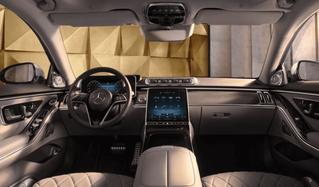 Interior design on the all new Mercedes-Benz S-Class Saloon