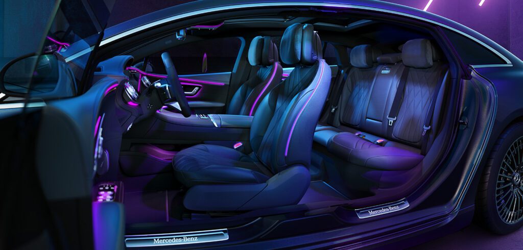 Interior view of the all new Mercedes-AMG EQS 53 4MATIC+